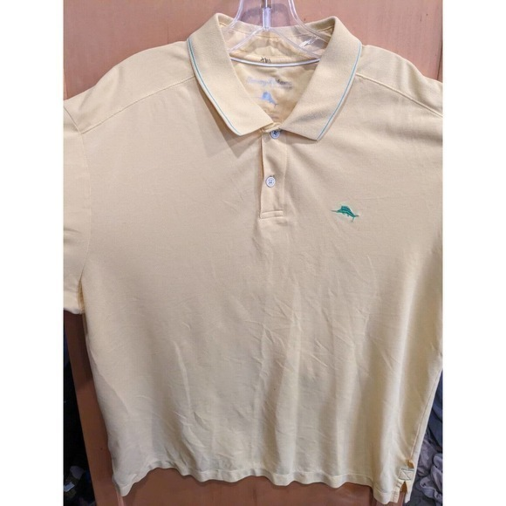 TOMMY BAHAMA Men's Polo Shirt Size XL yellow